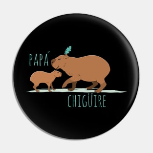 Father Capibara Pin