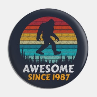 Awesome Since 1987 Pin