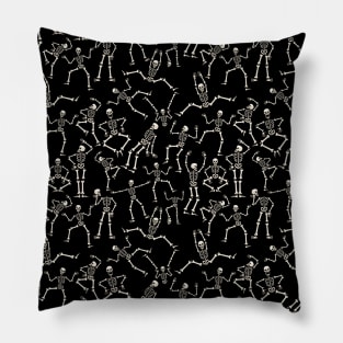 All Over Skeleton Pattern Pillow