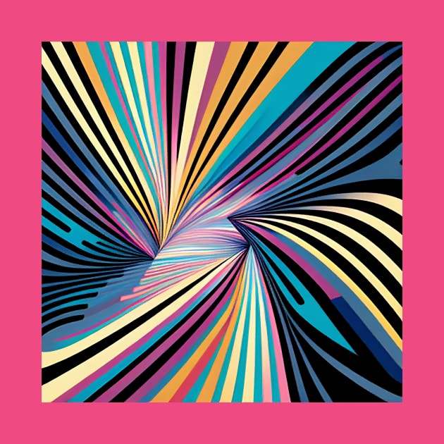 Abstract painting in the style of Bridget Riley by simonebonato99@gmail.com