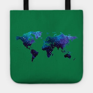 Galaxy World Map Tote