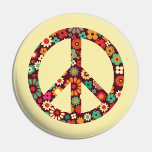 Vintage 70s Peace Pin