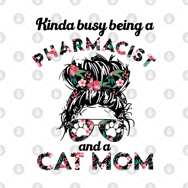Pharmacist cat mom funny gift . Perfect present for mother dad friend him or her by SerenityByAlex