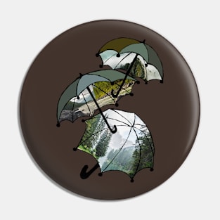 Forest Umbrellas Pin