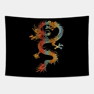 Japanese Dragon Vintage Demon Retro 104 Tapestry