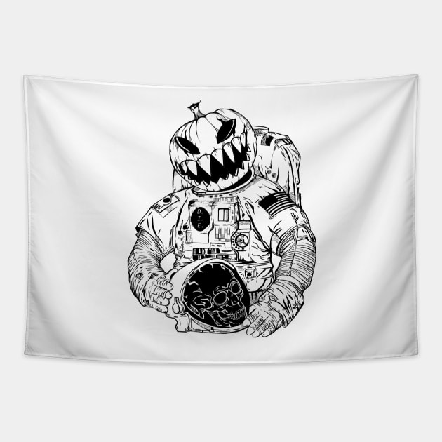 Astronaut's Halloween Tapestry by Topotopo