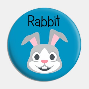 Fluffy Bunny Rabbit Pin