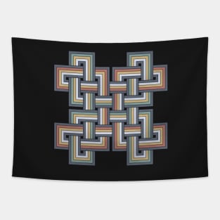 Roman Mosaic Double Strand Guilloche Tapestry