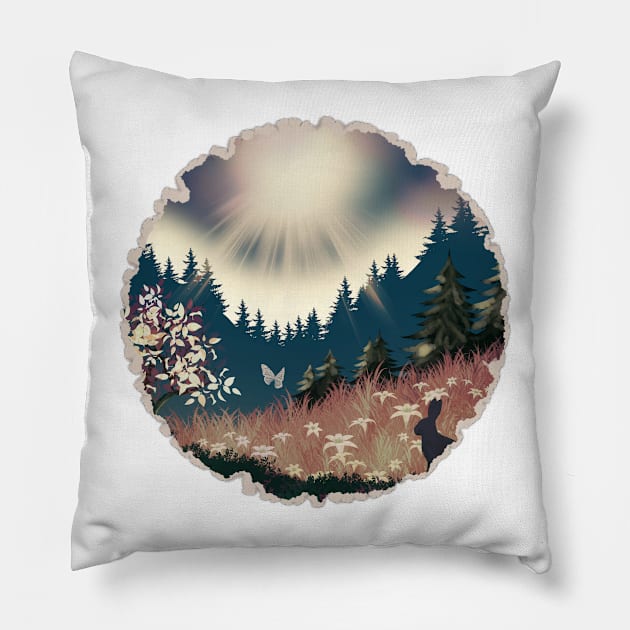 Sunny Day Pillow by Anastasiya Malakhova