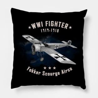 Fokker Scourge Airco WWI Fighter aircraft Pillow