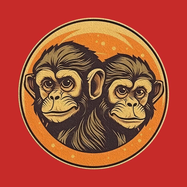 Monkey Couple by KOTYA