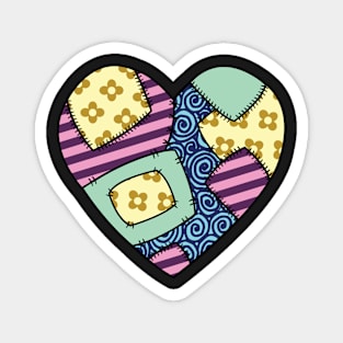 Patchwork heart Magnet