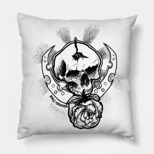 Skull Art Design, Karma fucks everyone Pillow
