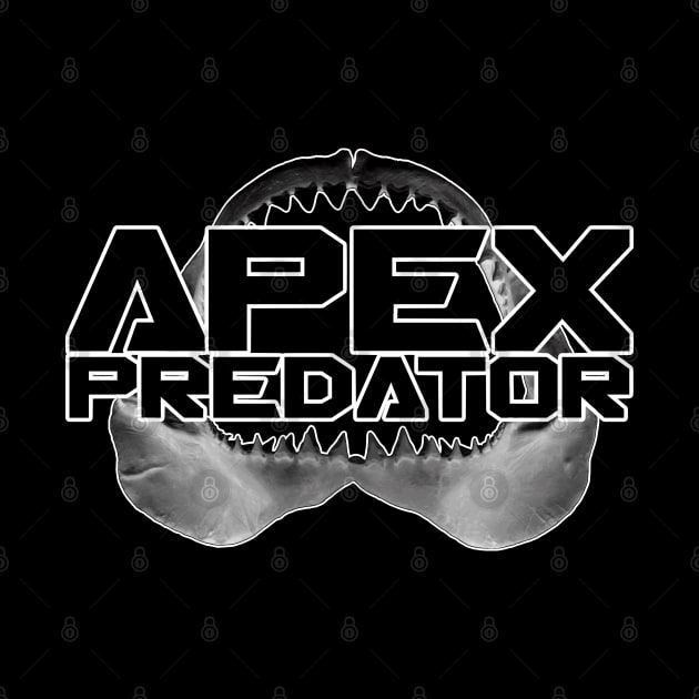 Apex Predator Shark Jaw by 8 Fists of Tees