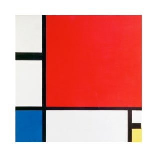 Piet Mondrian's Composition with Red, Blue, and Yellow (1930) famous painting. T-Shirt