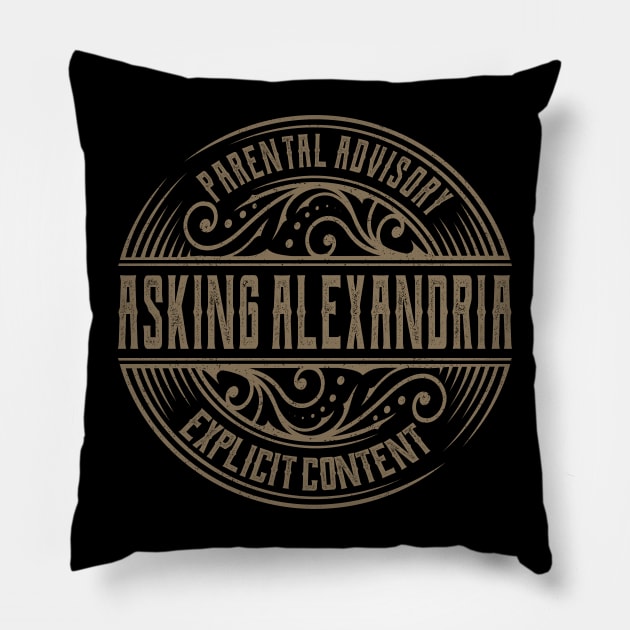 Asking Alexandria Vintage Ornament Pillow by irbey