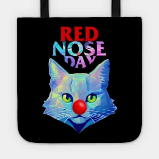 Red Nose Day with Holographic Cat Tote