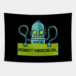 Robot Needs Oil Tapestry