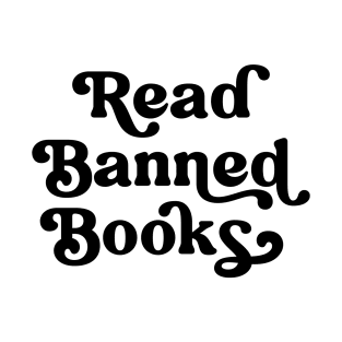 Read Banned Books Retro Lettering T-Shirt