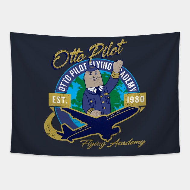 Otto Pilot Flying Academy Tapestry by Alema Art