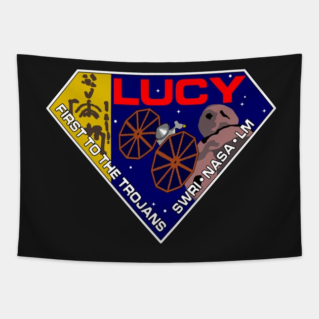 Nasa Lucy Mission Tapestry by FaelynArt