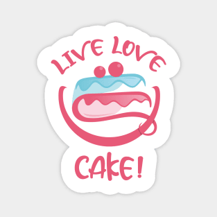 Live Love Cake Magnet