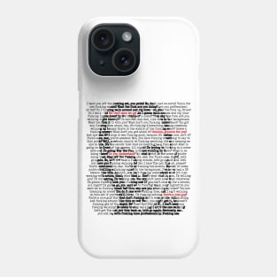 Christian Bale rant Phone Case