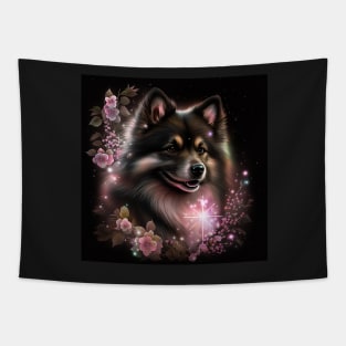 Shimmery Finnish Lapphund Tapestry