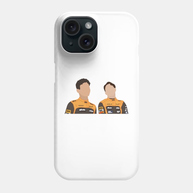 Oscar and Lando Phone Case by CalliesArt