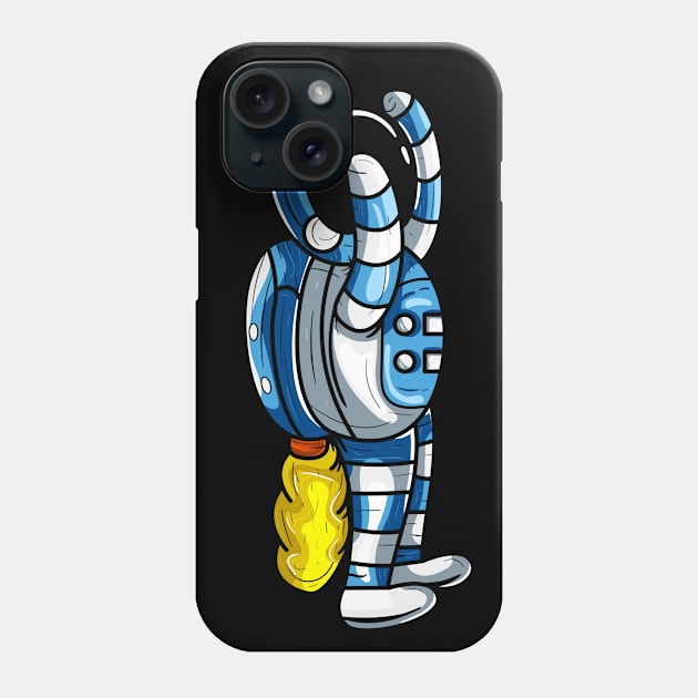 Flying astronaut Phone Case by happymonday