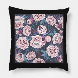 Vintage Peonies Pillow