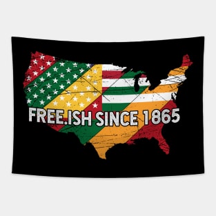 Juneteenth Freeish since 1865, Black History, Black lives matter Tapestry