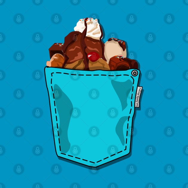 Ice Cream Sundae in my Pocket by Fun Funky Designs