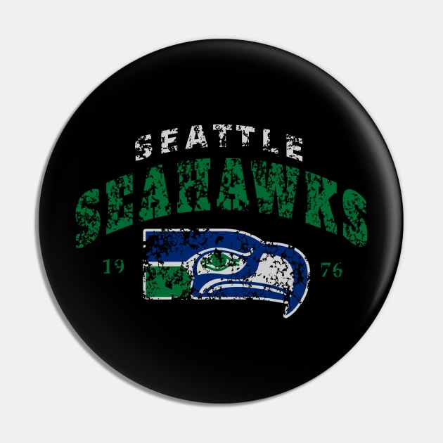 The Seahawks Grunge Pin by AksarART