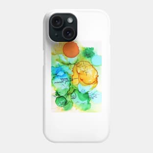 Dare "Live the present moment" by Mélanie Poirier Phone Case