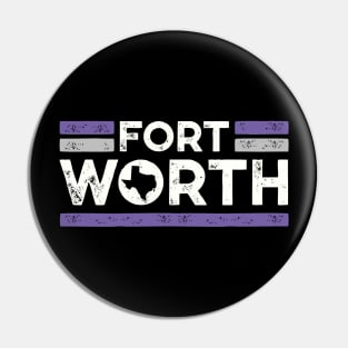 Retro Fort Worth Texas // Vintage Ft Worth DFW Hometown Texas Pride Pin