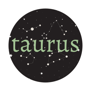 Taurus Zodiac Sign Star Circle T-Shirt