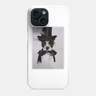 Top hat dog Phone Case