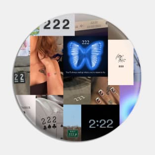 222 angel number aesthetic collage Pin