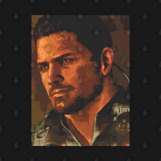 Chris Redfield Pixel Art by AlleenasPixels