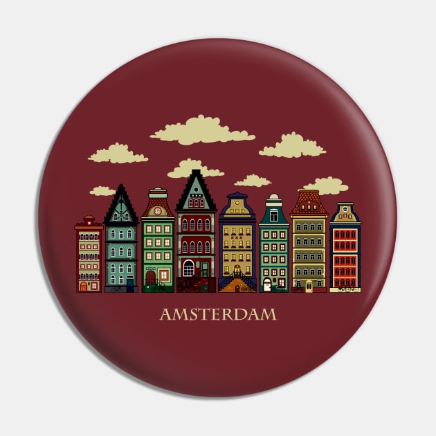 Amsterdam red Pin by mangulica