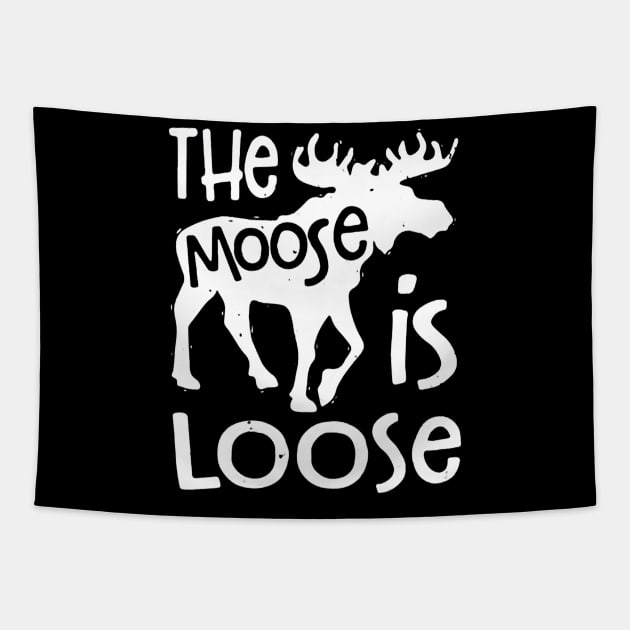 The Moose is Loose Tapestry by ryanmatheroa