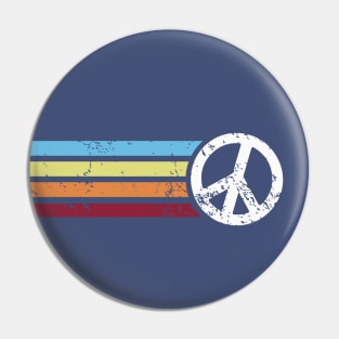 RETRO PEACE STRIPES Pin