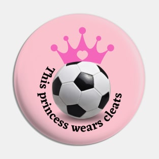 Soccer princess Pin