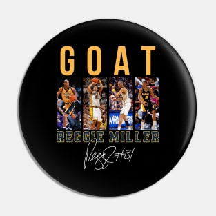 Reggie Miller Choke Sign Basketball Legend Signature Vintage Retro 80s 90s Bootleg Rap Style Pin