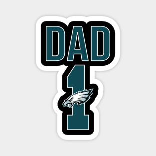 Philadelphia Eagles Number 1 Dad Magnet