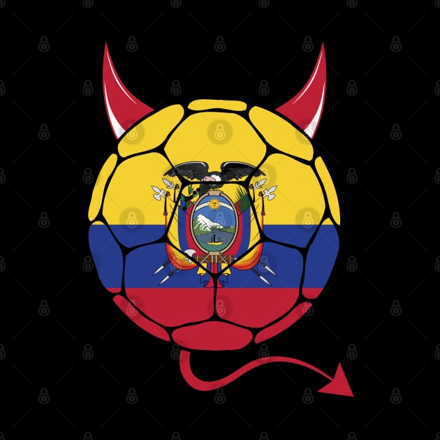 Ecuador Football Halloween by footballomatic