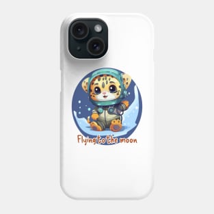 Flying to the moon Phone Case