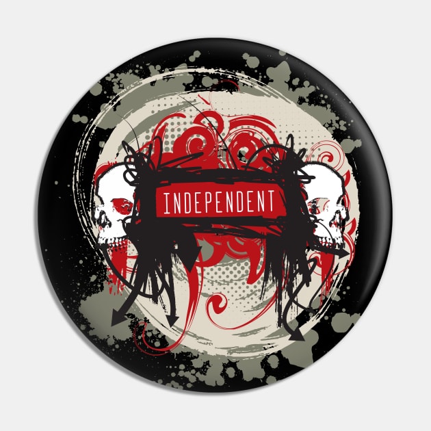 Independent The Love for Music Pin by Sparkling Art