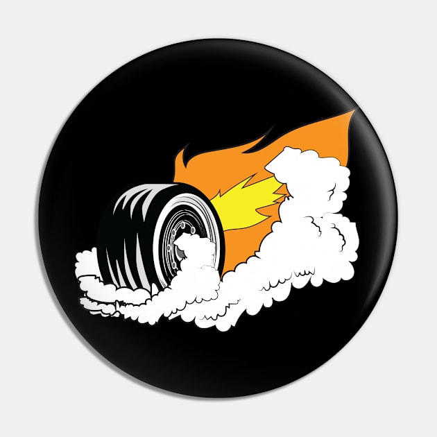 Car Wheel Burnout Pin by c1337s